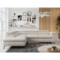 MKS Meble Ecksofa Sofa Beige, Wohnlandschaft L-Form mit Schlaffunktion