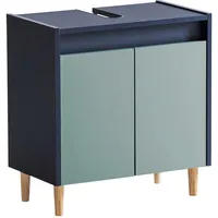 Schildmeyer Waschbeckenunterschrank »Lovis, Breite 56 cm Metallbeschläge, Möbelfüße aus