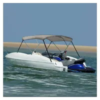 VidaXL 3-Bow Bimini-Top Grau 183x196x137 cm