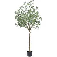 Vevor Eukalyptus Künstlich 80x80x181cm Kunstpflanze PE Künstliche Pflanzen Fake