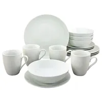 CreaTable CreaTable, 20236, Serie CAMPO weiß, Geschirrset, Kombiservice 16