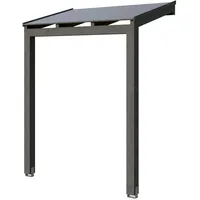 SKANHOLZ Vordach Prerow 203 x 128 cm schiefergrau