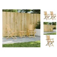 VidaXL Gartenstühle 2 Stk. Klappbar 53x66x99 cm Bambus