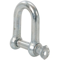 Silverline Fixman 441778 Verzinkte D-Schäkel, 10er-Pack, Silber