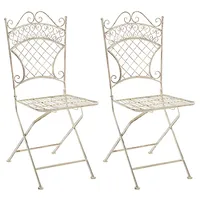 CLP 2er Set Eisen-Klappstuhl Adelar im nostalgischen Design I