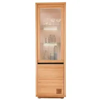 Main Möbel Vitrine Vitrine Schrank 65x205cm Kernbuche geölt Bergamo