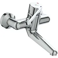 Ideal Standard CeraPlus Wand-Waschtischsicherheitsarmatur B8222AA Bedienhebel 180 mm, Ausladung