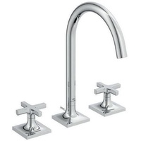 Ideal Standard Joy Neo 3-Loch-Waschtisch-Armatur BD143AA Kreuzgriffe, Ausladung 168mm,