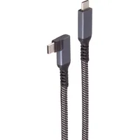 ShiverPeaks ®-BASIC-S--USB-C Ladekabel, 90°, 100W Textil, 1m (BS14-75014)