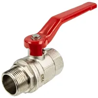 Tecuro Kugelhahn G 1 Zoll (DN 25) Messing vernickelt