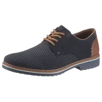 Rieker Schnürschuh, mit modischer Perforation, Freizeitschuh, Halbschuh, Schnürschuh Rieker