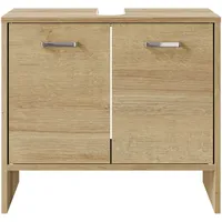 Saphir Waschbeckenunterschrank SAPHIR "Quickset 300", braun (riviera eiche quer