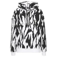 French Connection Hoodie Allover Print Schwarz/Weiß 44/46