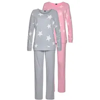 Arizona Damen Pyjama rosa + grau Gr.40/42