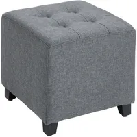 Homcom Fusshocker,, Grau, 35 x 35 x 35 cm