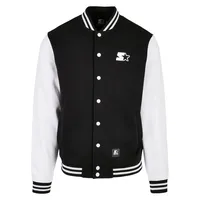 Starter Black Label Starter College Fleece Jacket in Schwarz,
