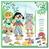 Djeco Bonjour Paris Kreativset Sticker