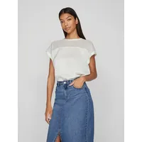 VILA Blusenshirt Ellette (1-tlg) Plain/ohne Details weiß (36)