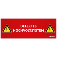 Dönges Magnetschild für HV-Systeme "DEFEKTES HOCHVOLTSYSTEM"