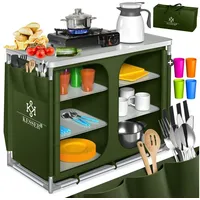 Kesser KESSER® Campingschrank, Campingküche mit Aluminiumgestell, inkl.Tragetasche Kocherschrank für