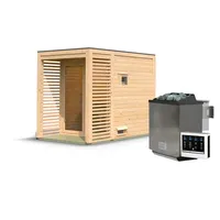 Karibu Gartensauna Saunahaus Angkor 1 9 kW Bio-Kombiofen inkl.