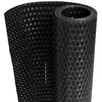 VidaXL Balkon-Sichtschutz Schwarz 300x100 cm Poly Rattan - Schwarz