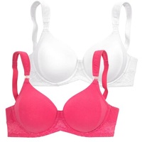 PETITE FLEUR Still-BH Damen pink+weiß Gr.100E