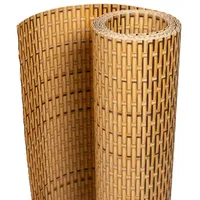 VidaXL Balkon-Sichtschutz Hellbraun 400x80 cm Poly Rattan - Braun