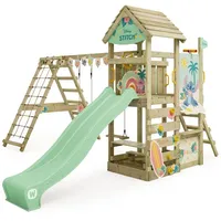 Wickey Spielturm Stitch Story mit Rutsche, Grün 15m2