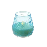 MARELIDA LED Windlicht Echtwachs Kerze im Glas Timer mit