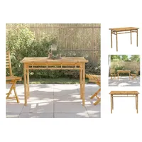 VidaXL Garten-Esstisch 110x55x75 cm Bambus