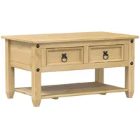 VidaXL Couchtisch mit Schubladen Corona 85x50x45 cm Massivholz Kiefer