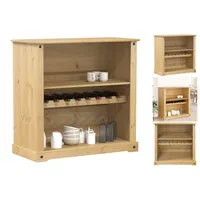 VidaXL Weinschrank Corona 107,5x51x105,5 cm Massivholz Kiefer