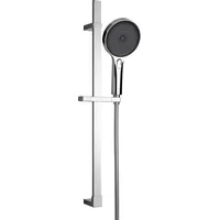 Wenko Stangenbrause-Set »Softwater«, Chrom, Länge Stange: 68 cm, silberfarben