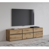 INOSIGN »Cross, moderne grifflose TV-Kommode,3 Klappen/3 Schubkästen«, Breite 180