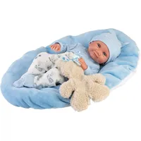 Llorens 1073807 Puppe Nico, mit blauen Augen, Babypuppe mit