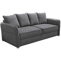JOB Schlafsofa LENNY, Grau - Flachgewebe - mit Bettkasten
