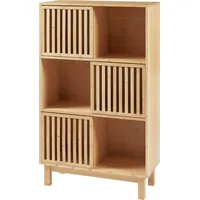 [en.casa] - Bücherregal Ypäjä 126x76x33 cm Bambus