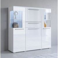 INOSIGN Highboard »India,Breite 130cm, stilvolle Hochkommode 3Türen, Klappe und