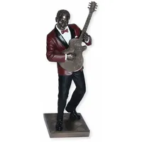JS Garten Deko Deko Figur Jazz Musiker Figur Gitarrist