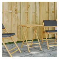VidaXL Gartentisch Klappbar 55x55x75 cm Bambus