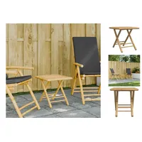 VidaXL Gartentisch Klappbar 45x45x45 cm Bambus