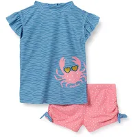 Playshoes Unisex Kinder UV-Schutz Bade-Set zweiteilig Schwimmshirt Badeshorts Badebekleidung,