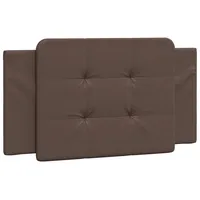 VidaXL Kopfteil-Kissen Braun 100 cm Kunstleder