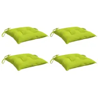 VidaXL Stuhlkissen 4 Stk. Hellgrün 40x40x7 cm Oxford-Gewebe