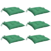 VidaXL Stuhlkissen 6 Stk. Grün 40x40x7 cm Oxford-Gewebe