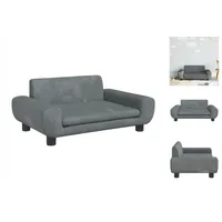 VidaXL Kindersofa Dunkelgrau 70x45x33 cm Samt