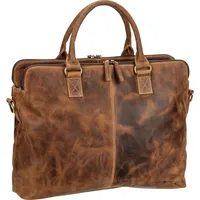 GREENBURRY Vintage Shopper Tasche Leder 40 cm braun