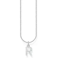 Thomas Sabo Kette mit Anhänger Buchstabe R Silber 925