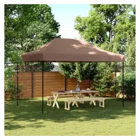 VidaXL Partyzelt Faltbar Pop-Up Braun 410x279x315 cm